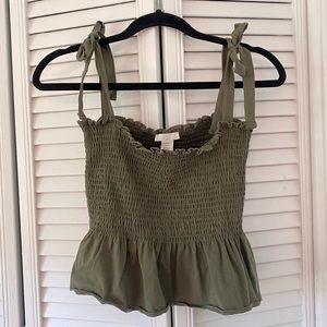 H&M Peplum Strappy Top
